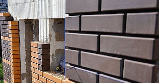 Фасады домов из кирпича в Лениногорске: качественная кладка от 1158 рублей